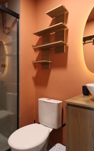 Apartamento à venda com 24m², 1 quarto e sem vagaBanheiro social