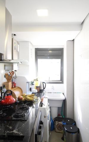 Apartamento à venda com 58m², 2 quartos e 2 vagasSala/Cozinha