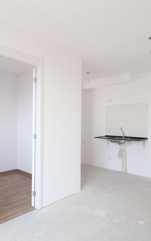 Apartamento à venda com 38m², 2 quartos e sem vagaSala/Cozinha/Área de serviço 
