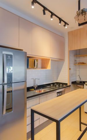 Apartamento à venda com 34m², 1 quarto e sem vaga Apartamento à venda com 34m², 1 quarto e sem vagaCozinha e Área de Serviço