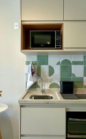 Studio para alugar com 27m², 1 quarto e sem vaga Studio para alugar com 27m², 1 quarto e sem vagaCozinha