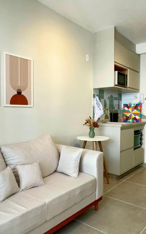 Studio para alugar com 27m², 1 quarto e sem vaga Studio para alugar com 27m², 1 quarto e sem vagaSala