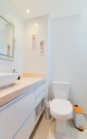 Apartamento à venda com 110m², 3 quartos e 3 vagasBanheiro da Suíte 2
