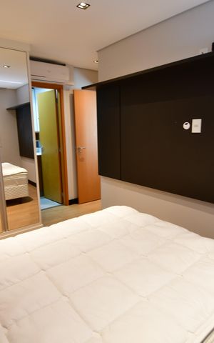 Apartamento à venda com 61m², 1 quarto e 1 vagaQuarto Suíte
