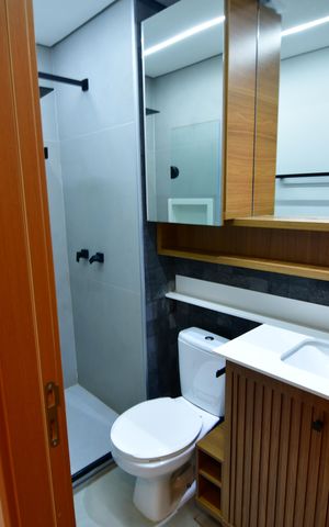 Apartamento à venda com 61m², 1 quarto e 1 vagaBanheiro