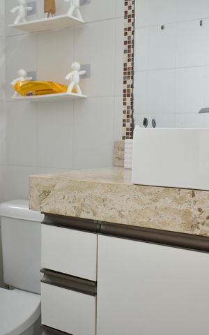 Apartamento à venda com 61m², 2 quartos e 2 vagasBanheiro da Social 