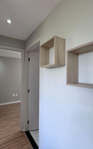 Apartamento para alugar com 44m², 2 quartos e sem vaga Apartamento para alugar com 44m², 2 quartos e sem vagaCorredor