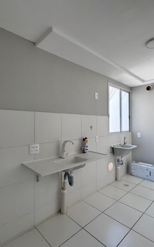 Apartamento para alugar com 44m², 2 quartos e sem vaga Apartamento para alugar com 44m², 2 quartos e sem vagaCozinha e Área de Serviço