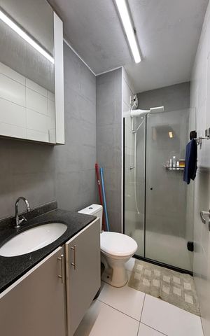 Apartamento à venda com 34m², 2 quartos e sem vaga Apartamento à venda com 34m², 2 quartos e sem vagaBanheiro