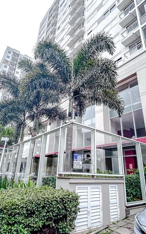 Apartamento para alugar com 40m², 1 quarto e 1 vagaFachada com Plaquinha