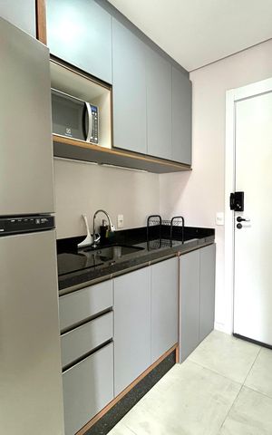 Studio para alugar com 29m², 1 quarto e sem vaga Studio para alugar com 29m², 1 quarto e sem vagaCozinha