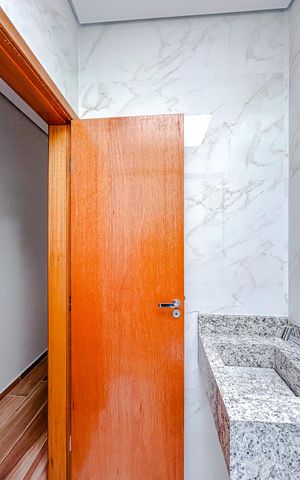 Casa à venda com 150m², 4 quartos e 3 vagasBanheiro social