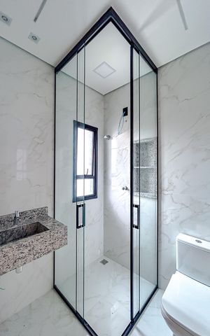 Casa à venda com 150m², 4 quartos e 3 vagasBanheiro da Suíte 1