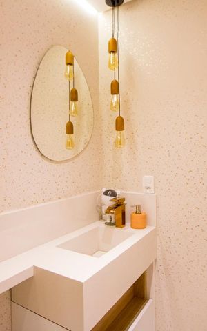 Apartamento à venda com 53m², 2 quartos e 2 vagas Apartamento à venda com 53m², 2 quartos e 2 vagasBanheiro social