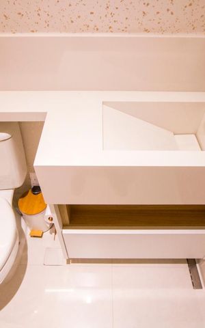 Apartamento à venda com 53m², 2 quartos e 2 vagas Apartamento à venda com 53m², 2 quartos e 2 vagasBanheiro social