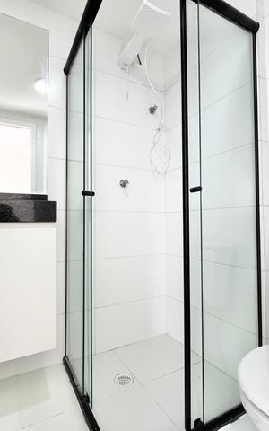 Studio para alugar com 31m², 1 quarto e sem vaga Studio para alugar com 31m², 1 quarto e sem vagaBanheiro