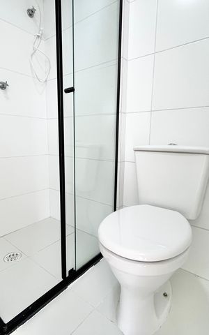 Studio para alugar com 31m², 1 quarto e sem vaga Studio para alugar com 31m², 1 quarto e sem vagaBanheiro