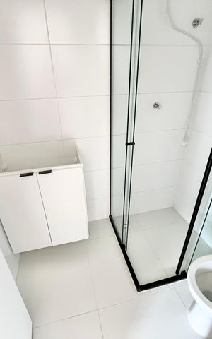 Studio para alugar com 31m², 1 quarto e sem vaga Studio para alugar com 31m², 1 quarto e sem vagaBanheiro