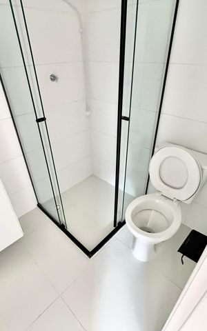 Studio para alugar com 31m², 1 quarto e sem vaga Studio para alugar com 31m², 1 quarto e sem vagaBanheiro