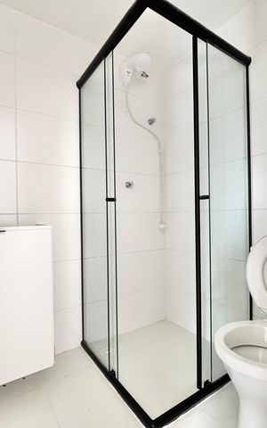 Studio para alugar com 31m², 1 quarto e sem vaga Studio para alugar com 31m², 1 quarto e sem vagaBanheiro