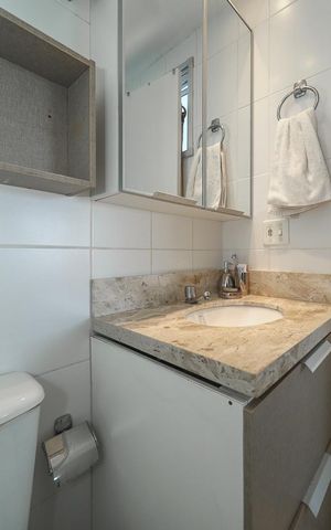 Apartamento à venda com 64m², 3 quartos e 1 vagaBanheiro da Suíte