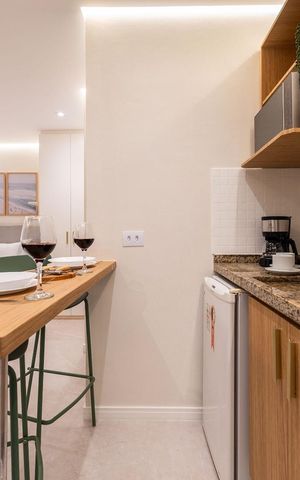 Studio para alugar com 32m², 1 quarto e 1 vaga Studio para alugar com 32m², 1 quarto e 1 vagaCozinha