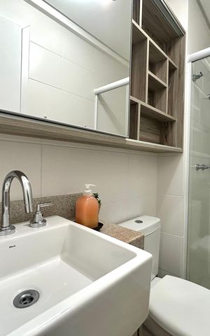 Apartamento para alugar com 80m², 2 quartos e 2 vagas Apartamento para alugar com 80m², 2 quartos e 2 vagasBanheiro suíte