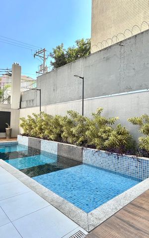 Apartamento à venda com 26m², 1 quarto e sem vaga Apartamento à venda com 26m², 1 quarto e sem vagaÁrea comum - Piscina