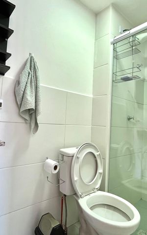 Apartamento à venda com 26m², 1 quarto e sem vaga Apartamento à venda com 26m², 1 quarto e sem vagaBanheiro da Suíte