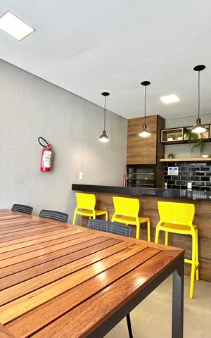 Apartamento à venda com 26m², 1 quarto e sem vaga Apartamento à venda com 26m², 1 quarto e sem vagaÁrea comum - Churrasqueira