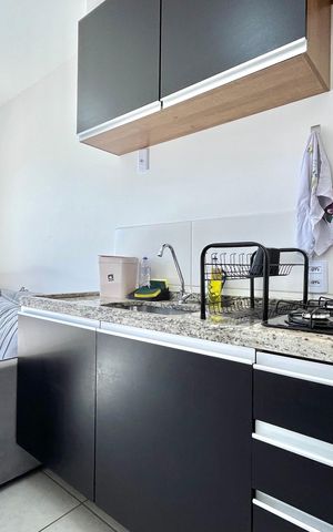 Apartamento à venda com 26m², 1 quarto e sem vaga Apartamento à venda com 26m², 1 quarto e sem vagaCozinha