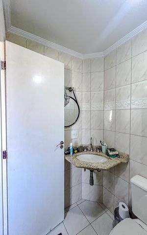 Apartamento para alugar com 90m², 3 quartos e 3 vagasBanheiro da Suíte 3