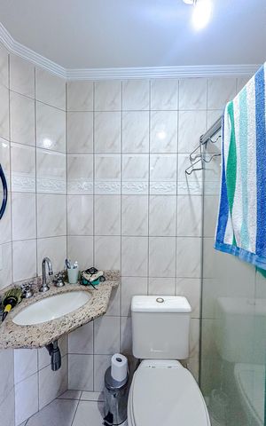 Apartamento para alugar com 90m², 3 quartos e 3 vagasBanheiro da Suíte 3