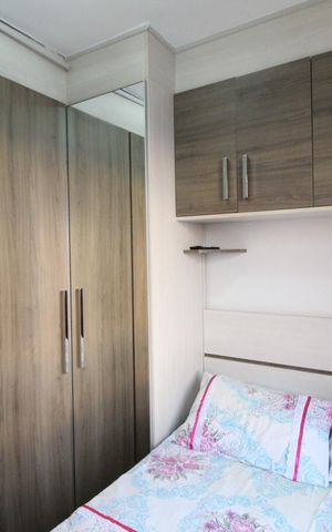 Apartamento à venda com 44m², 2 quartos e 1 vagaQuarto 2