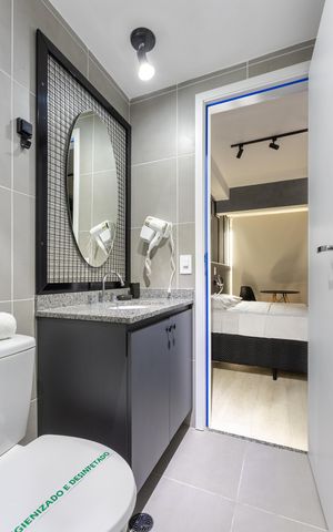 Apartamento para alugar com 22m², 1 quarto e sem vaga Apartamento para alugar com 22m², 1 quarto e sem vagaBanheiro