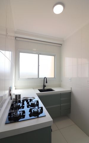 Apartamento para alugar com 59m², 2 quartos e 2 vagasCozinha 
