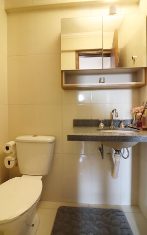 Apartamento para alugar com 59m², 2 quartos e 2 vagasQuarto 1- Suíte Banheiro 