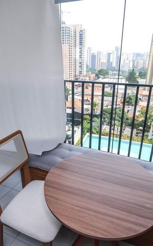 Studio para alugar com 37m², 1 quarto e sem vagaVaranda