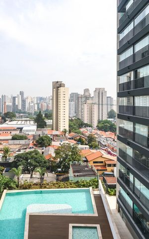 Studio para alugar com 37m², 1 quarto e sem vagaVaranda