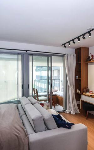 Studio para alugar com 37m², 1 quarto e sem vagaSala e Quarto
