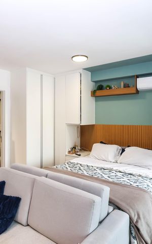 Studio para alugar com 37m², 1 quarto e sem vagaSala e Quarto