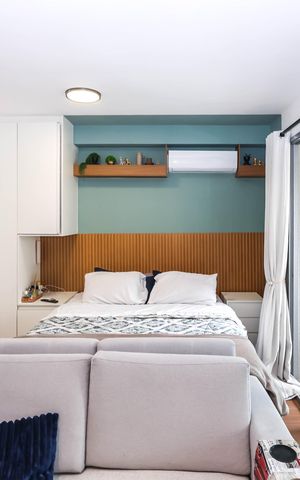 Studio para alugar com 37m², 1 quarto e sem vagaSala e Quarto