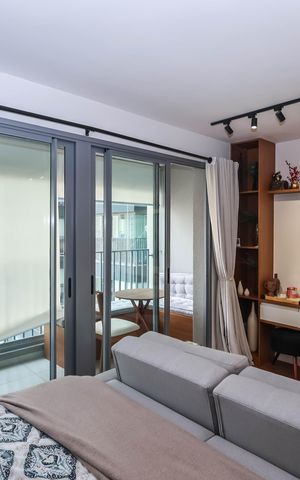 Studio para alugar com 37m², 1 quarto e sem vagaSala e Quarto