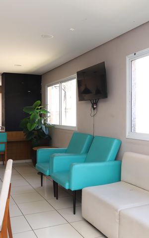 Apartamento à venda com 42m², 2 quartos e 1 vagaÁrea comum- Salão de festas