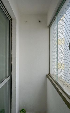 Apartamento à venda com 51m², 2 quartos e 1 vagaVaranda