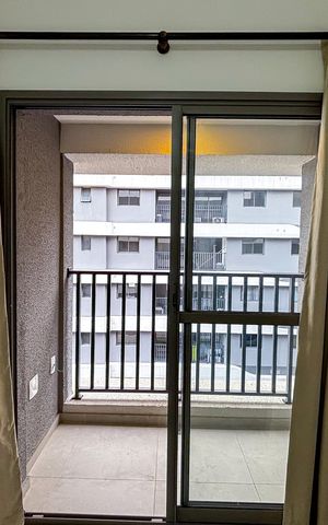 Apartamento à venda com 23m², 1 quarto e sem vaga Apartamento à venda com 23m², 1 quarto e sem vagaVaranda da Sala/cozinha