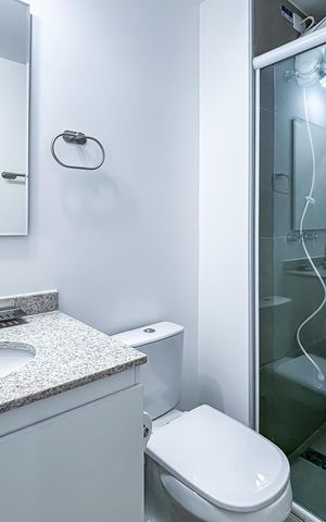 Apartamento à venda com 23m², 1 quarto e sem vaga Apartamento à venda com 23m², 1 quarto e sem vagaBanheiro social