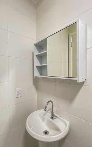 Apartamento à venda com 36m², 1 quarto e sem vaga Apartamento à venda com 36m², 1 quarto e sem vagaBanheiro da Suíte
