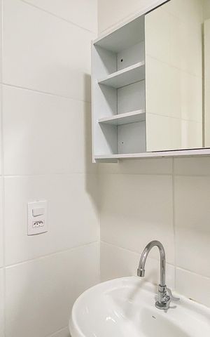 Apartamento à venda com 36m², 1 quarto e sem vaga Apartamento à venda com 36m², 1 quarto e sem vagaBanheiro da Suíte