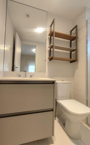 Apartamento para alugar com 40m², 1 quarto e 1 vaga Apartamento para alugar com 40m², 1 quarto e 1 vagaBanheiro